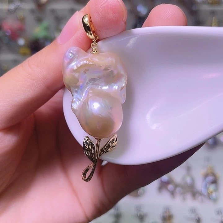 颈饰合金淡水珍珠34