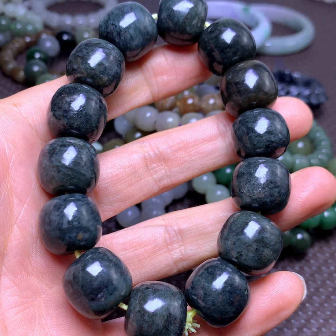 和田玉未镶嵌手串18