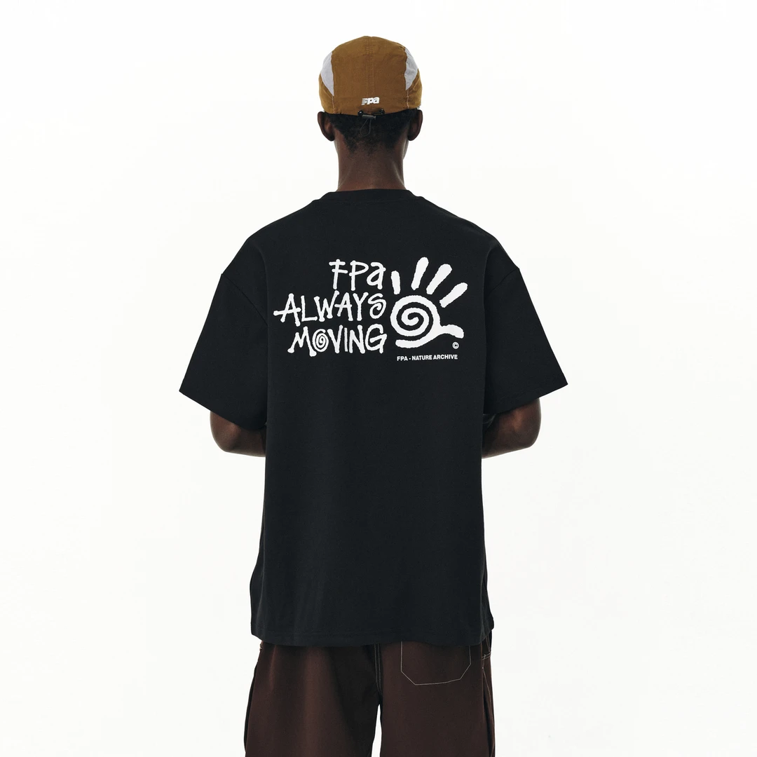 FPA冰感速干基础短袖夏季新款潮牌宽松夏季圆领印花运动情侣装t恤