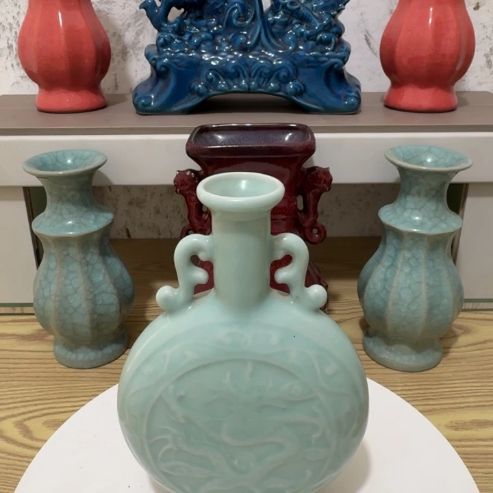 瓷片手工制作陶瓷摆件