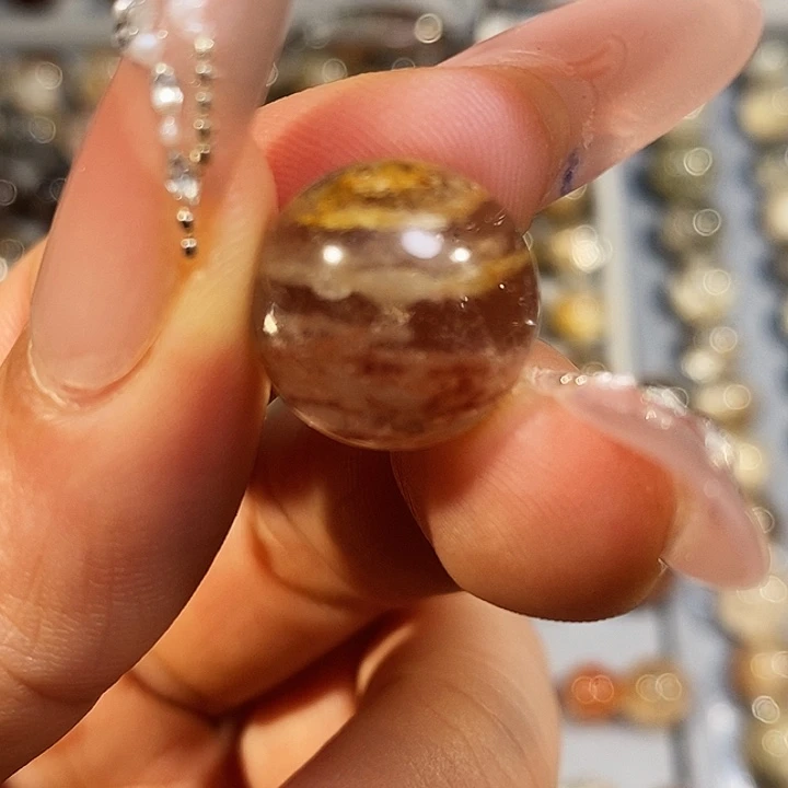 未镶嵌水晶手串黄红千层幽灵卡15.3