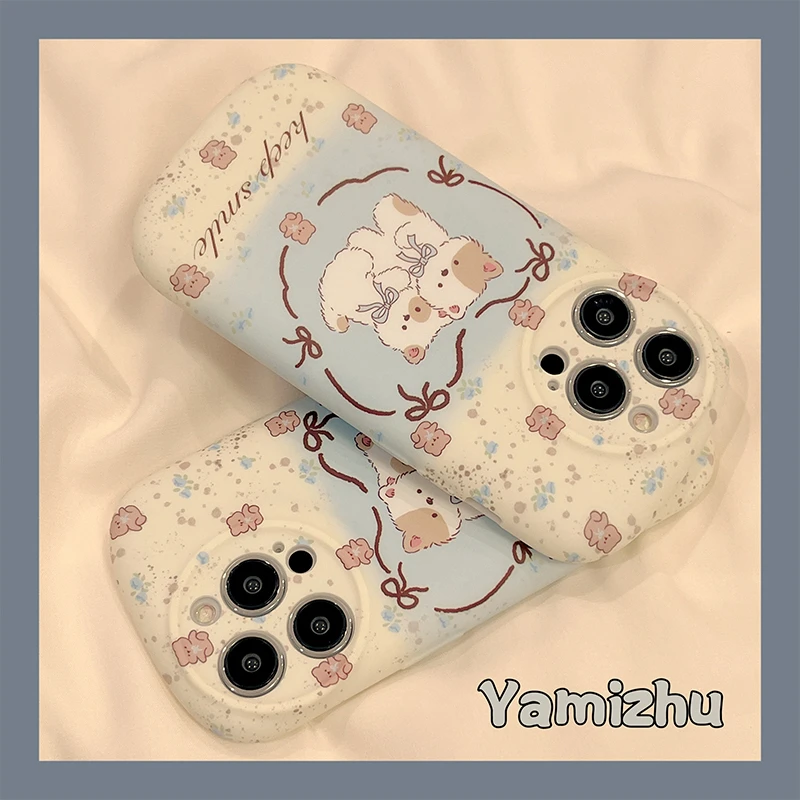 韩风可爱小熊猫咪适用iPhone15ProMax手机壳水贴14pro苹果13新款1