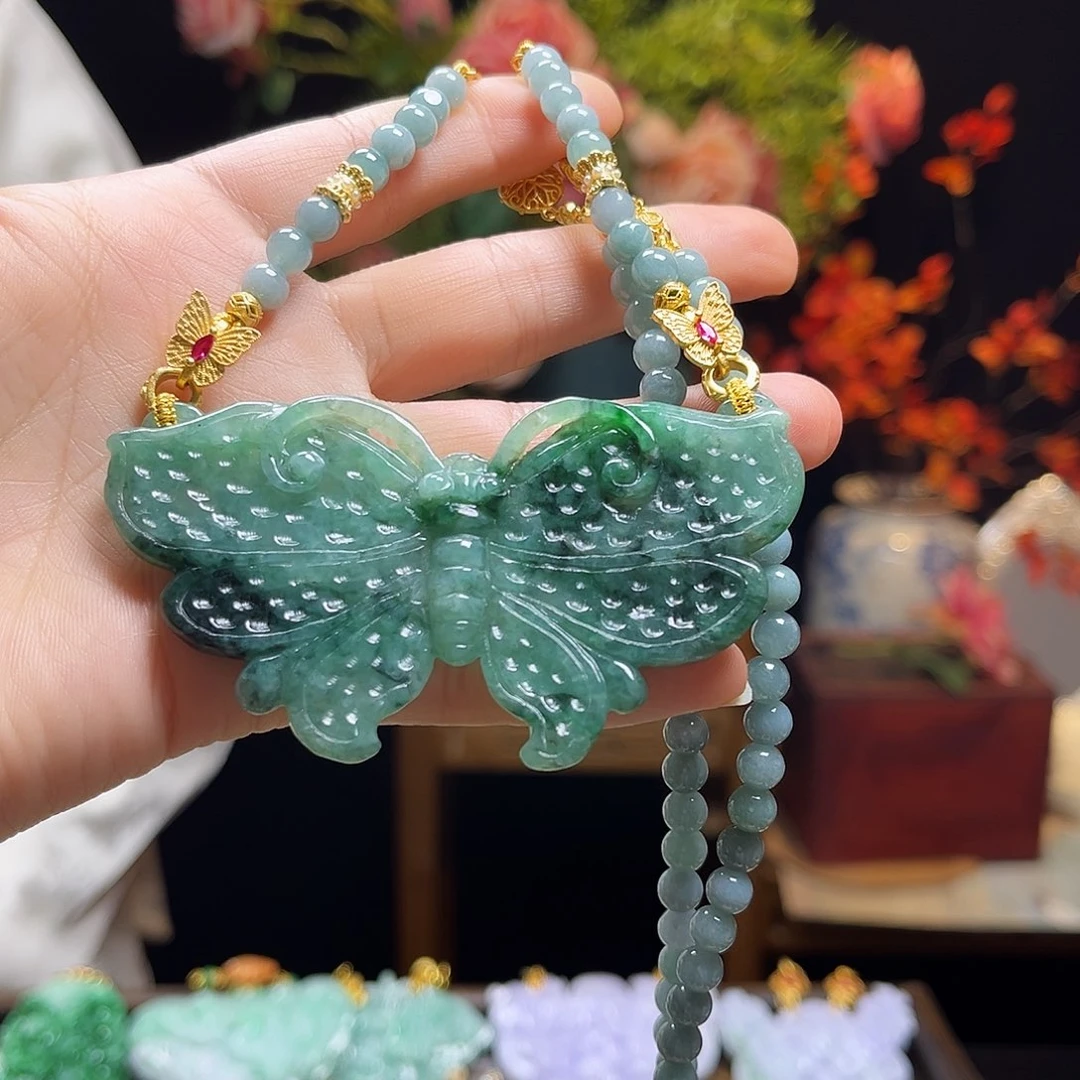 翡翠颈饰未镶嵌虚***宝天然翡翠