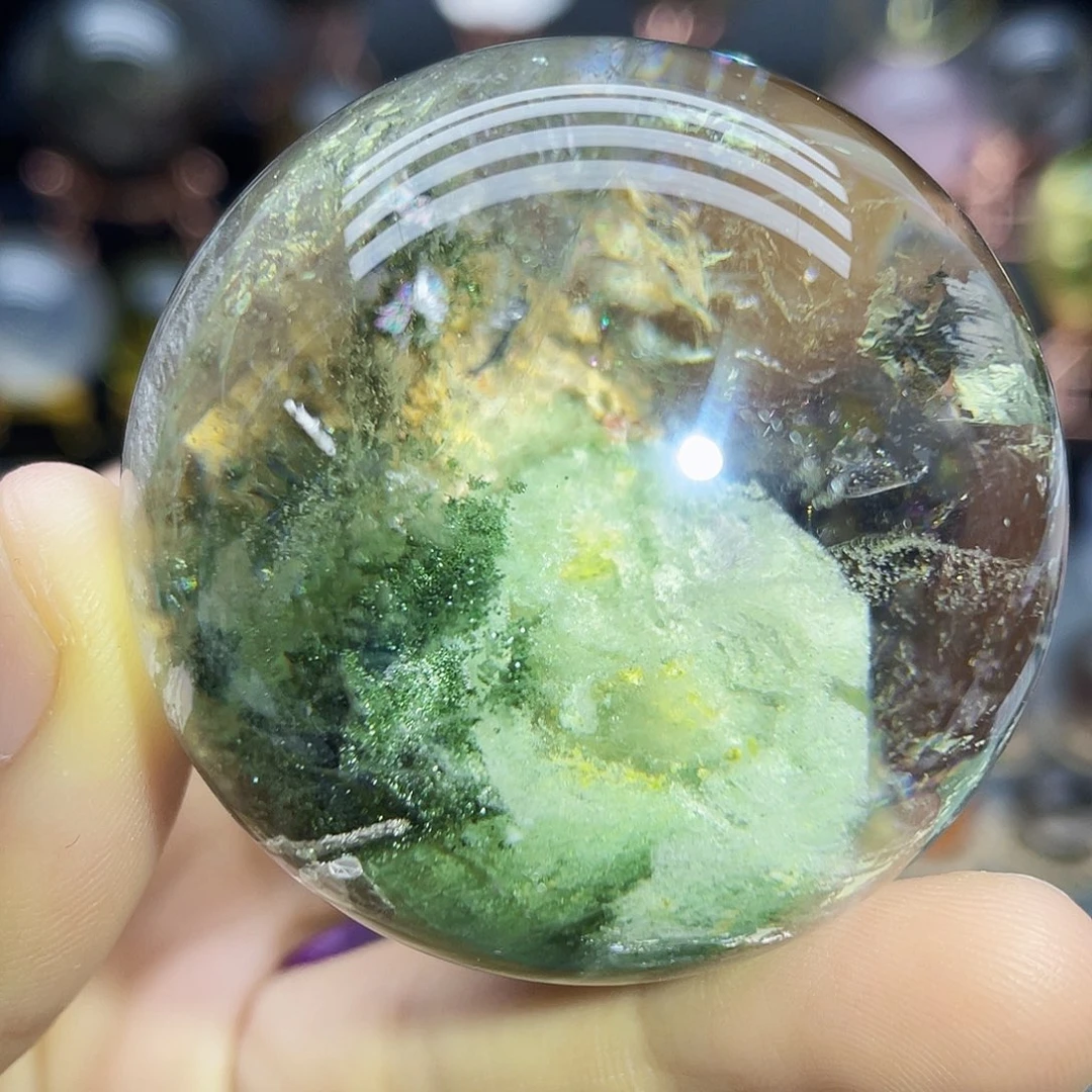 未镶嵌珠宝半成品水晶天然幽灵47.5mm