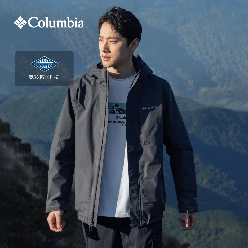 哥伦比亚户外春夏情侣款欧若风轻机能防水冲锋衣徒步外套XE0271