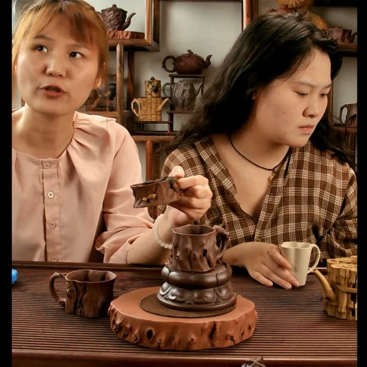 茶壶紫砂无**️全手工制作的