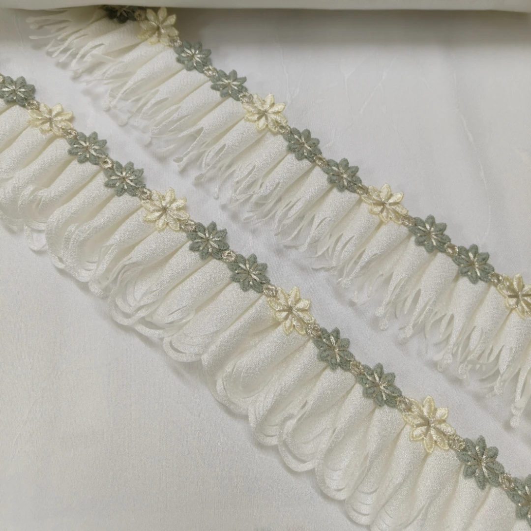 致远花边窗帘布艺法式蕾丝帘头侧边立边服装家居沙发装饰辅料花边