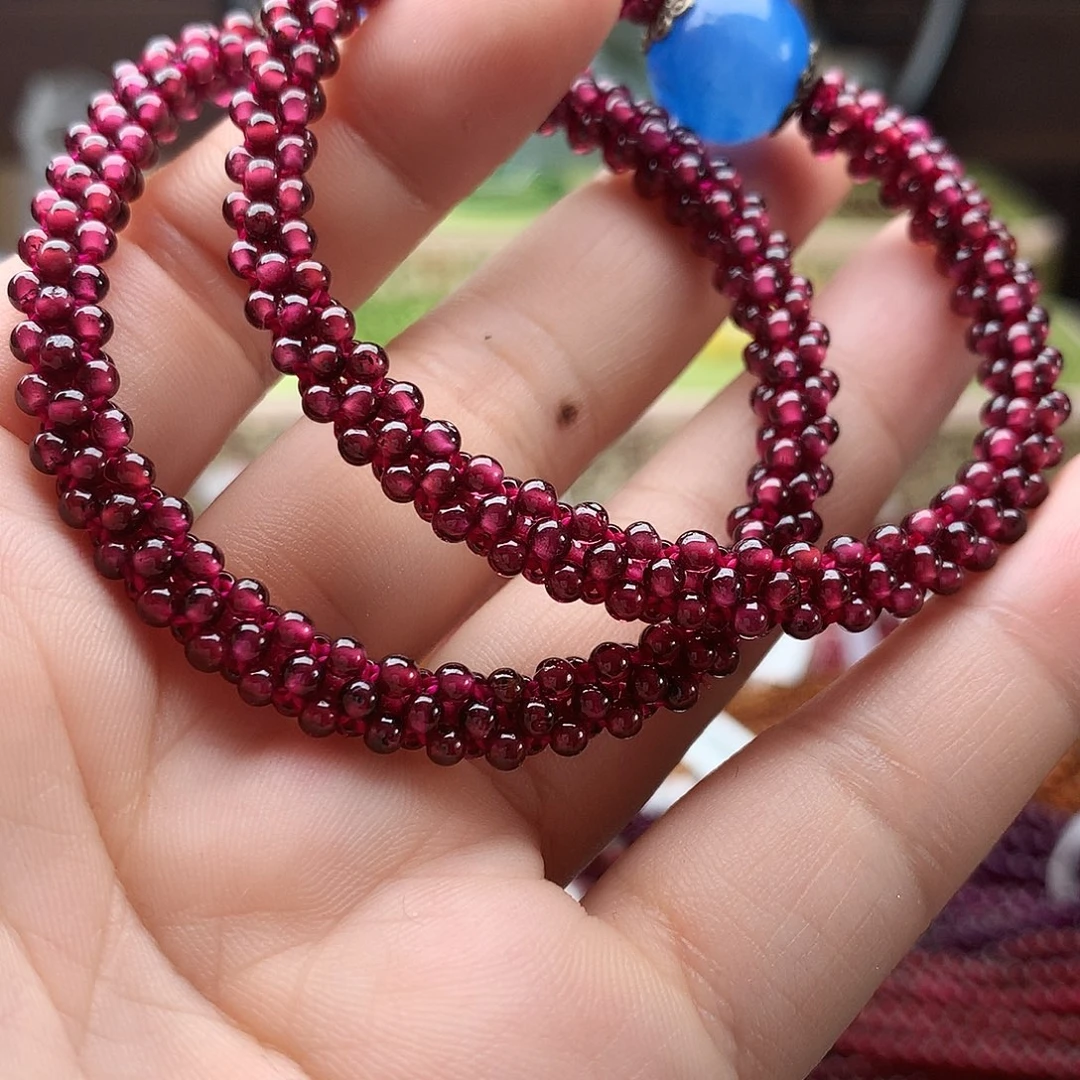 ****ɞ石榴石手串未镶嵌手串2