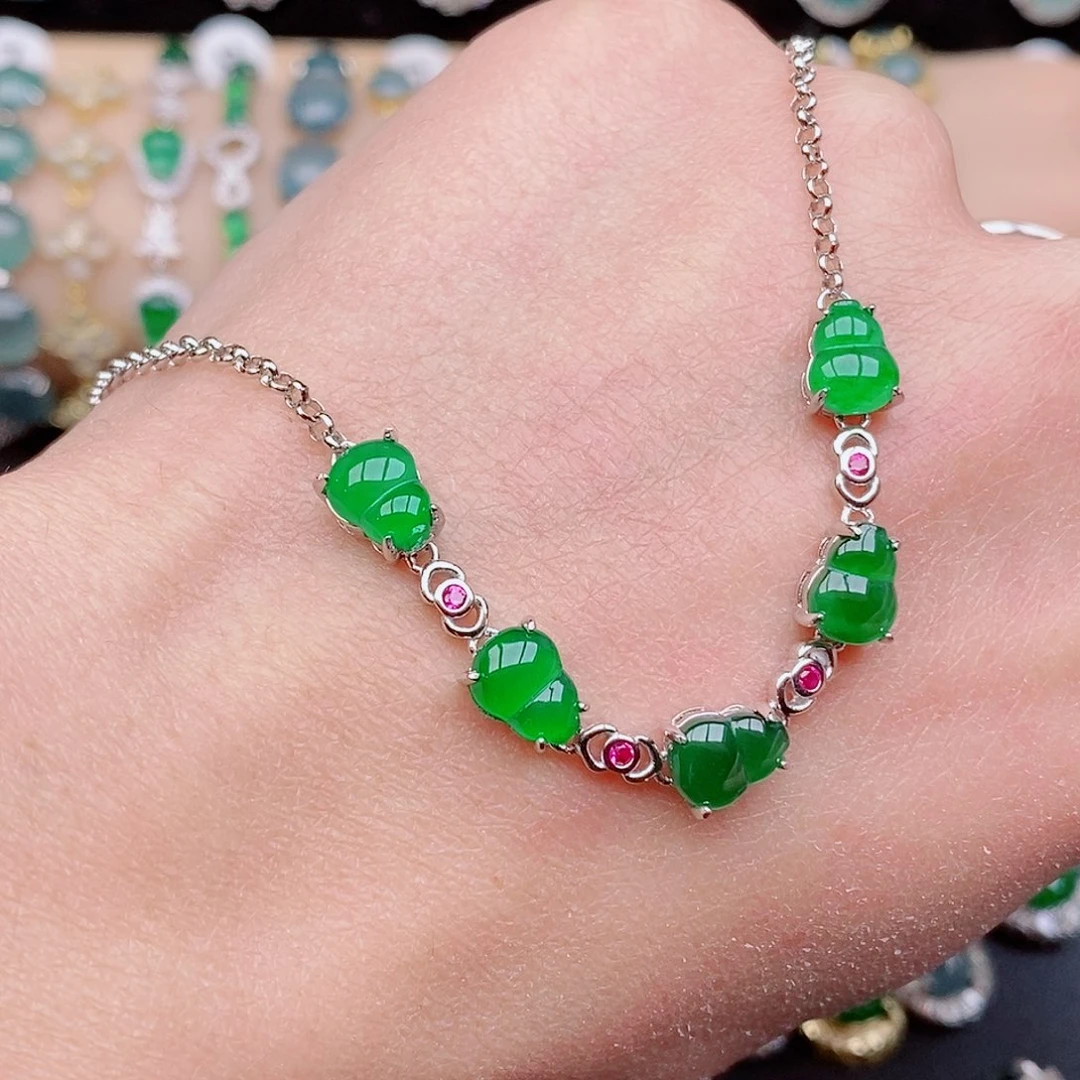 银S925镶嵌戒指翡翠用****4