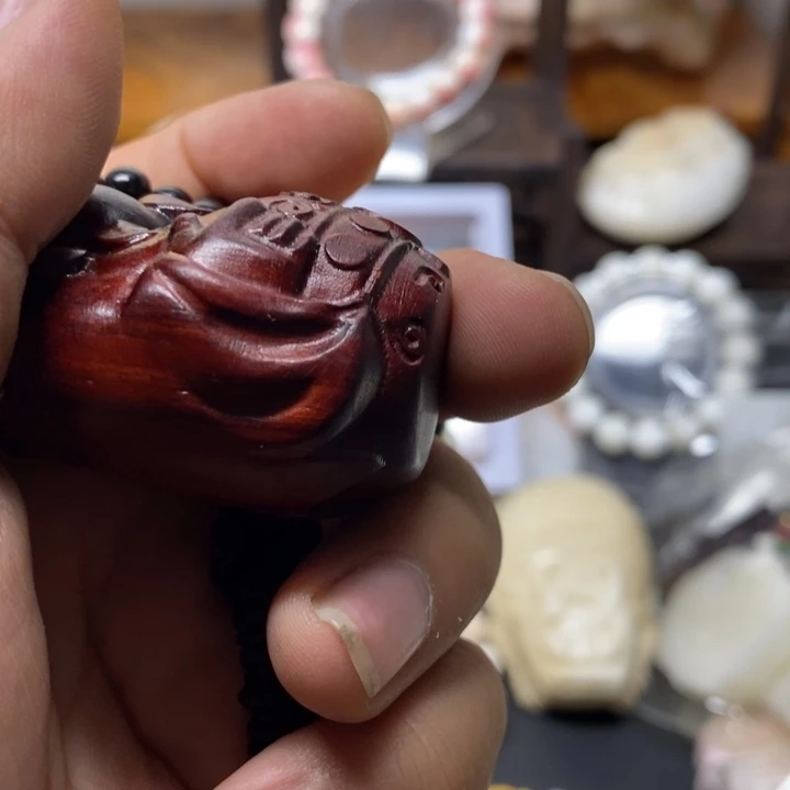 心***之乌木类花梨木 小平安扣