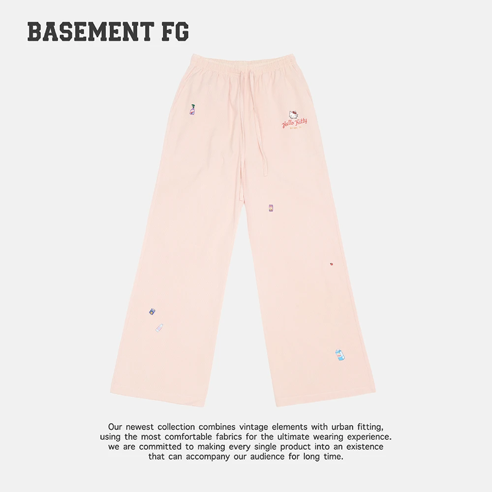 BASEMENT FGxHello Kitty美式甜妹休闲运动长裤252120175024