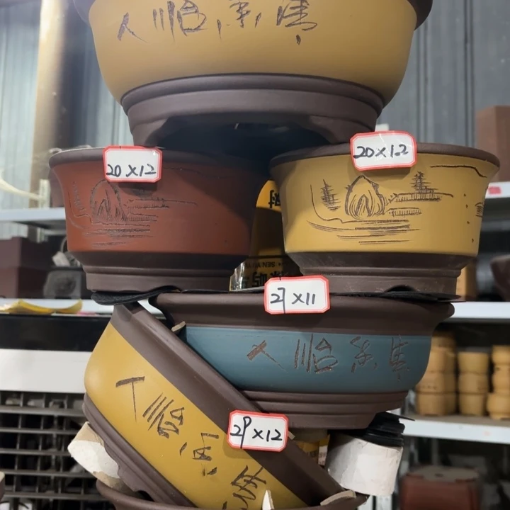 花盆紫砂100-6。