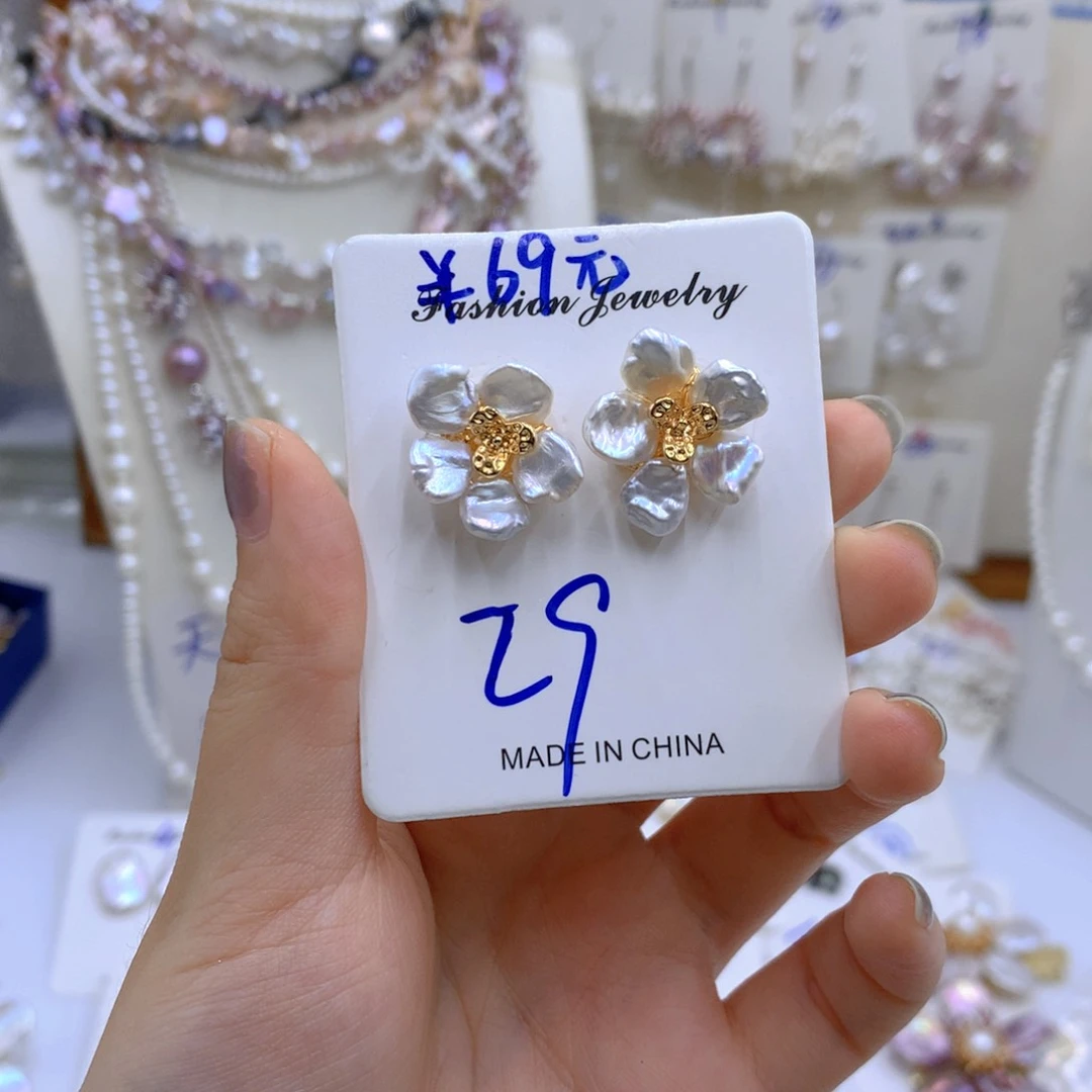 淡水珍珠颈饰银S925镶嵌