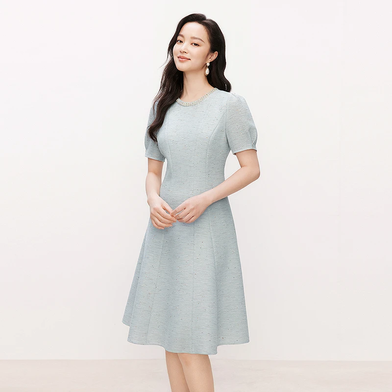 Koradior/珂莱蒂尔夏季连衣裙气质显瘦裙KF12115P140