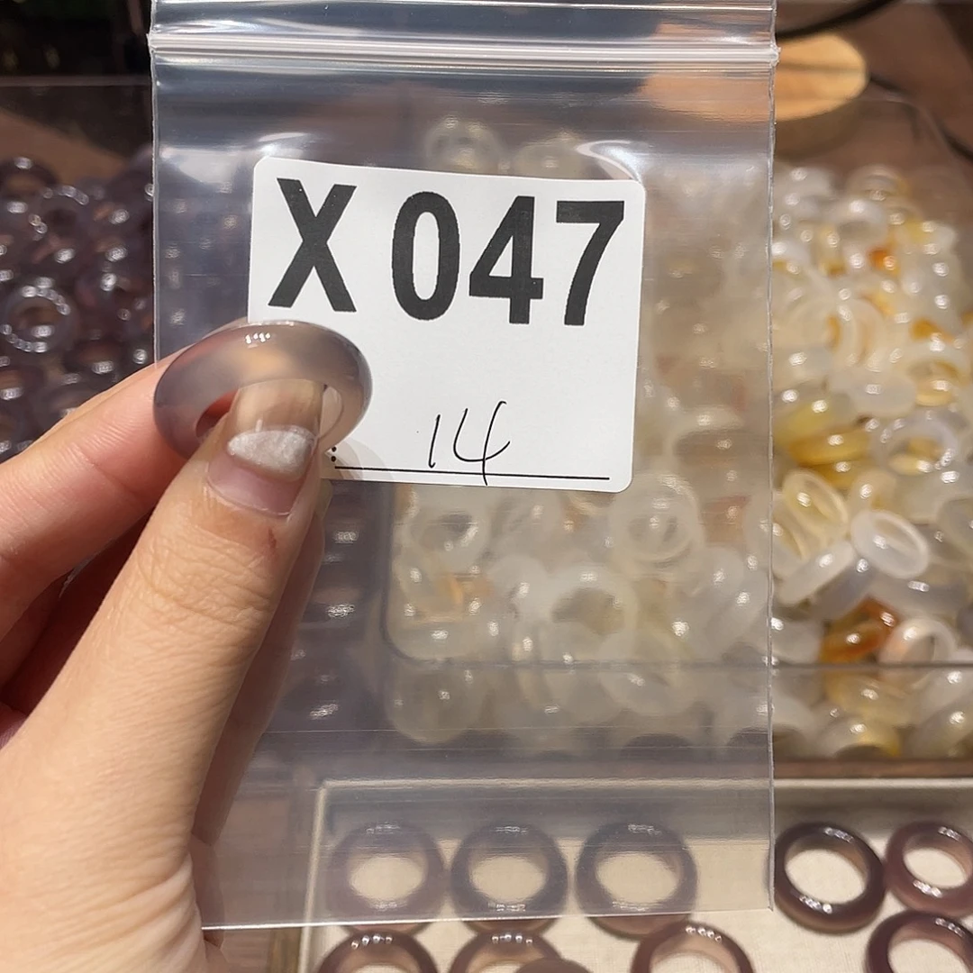 玛瑙/玉髓未镶嵌戒指047