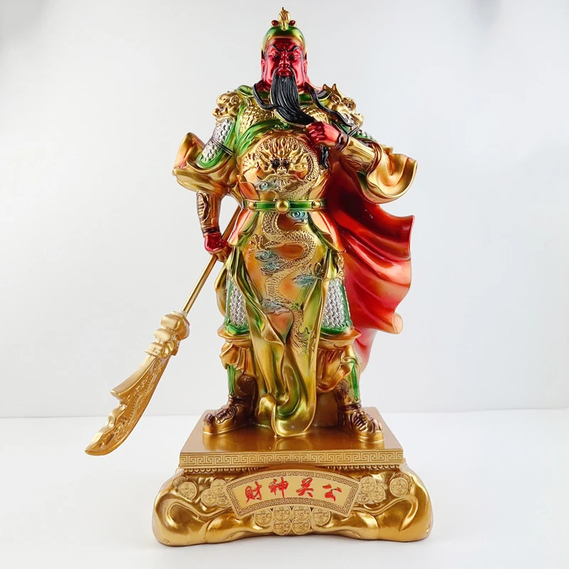 新上市彩铜财神关公关帝圣君武财神关羽摆件创意店铺公司开业礼品