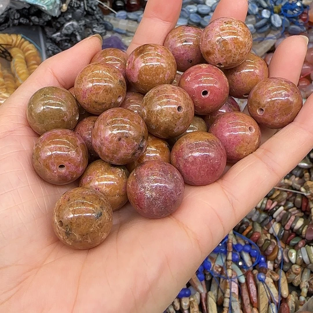 玛瑙/玉髓合金珠宝半成品蔷薇18mm一颗