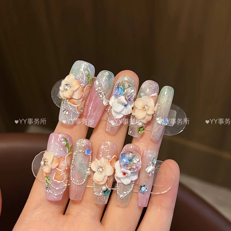 梦花026下单后联系客服改发货时间否则无法制作雕花穿戴甲