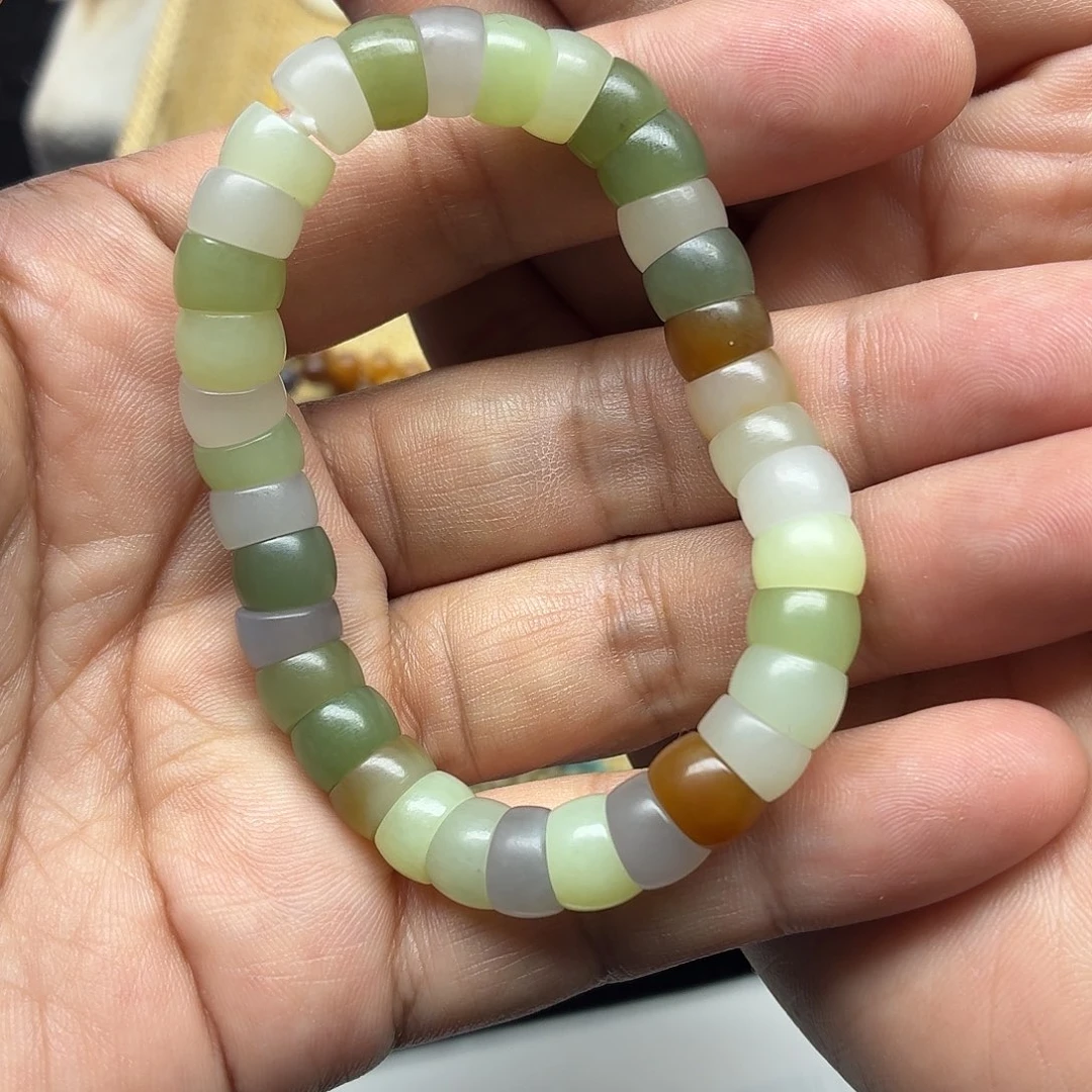 和田玉未镶嵌手链