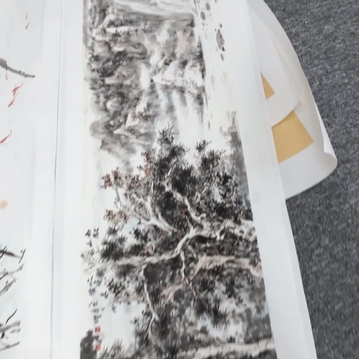 苏***司国画绘画作品多次参加国内外