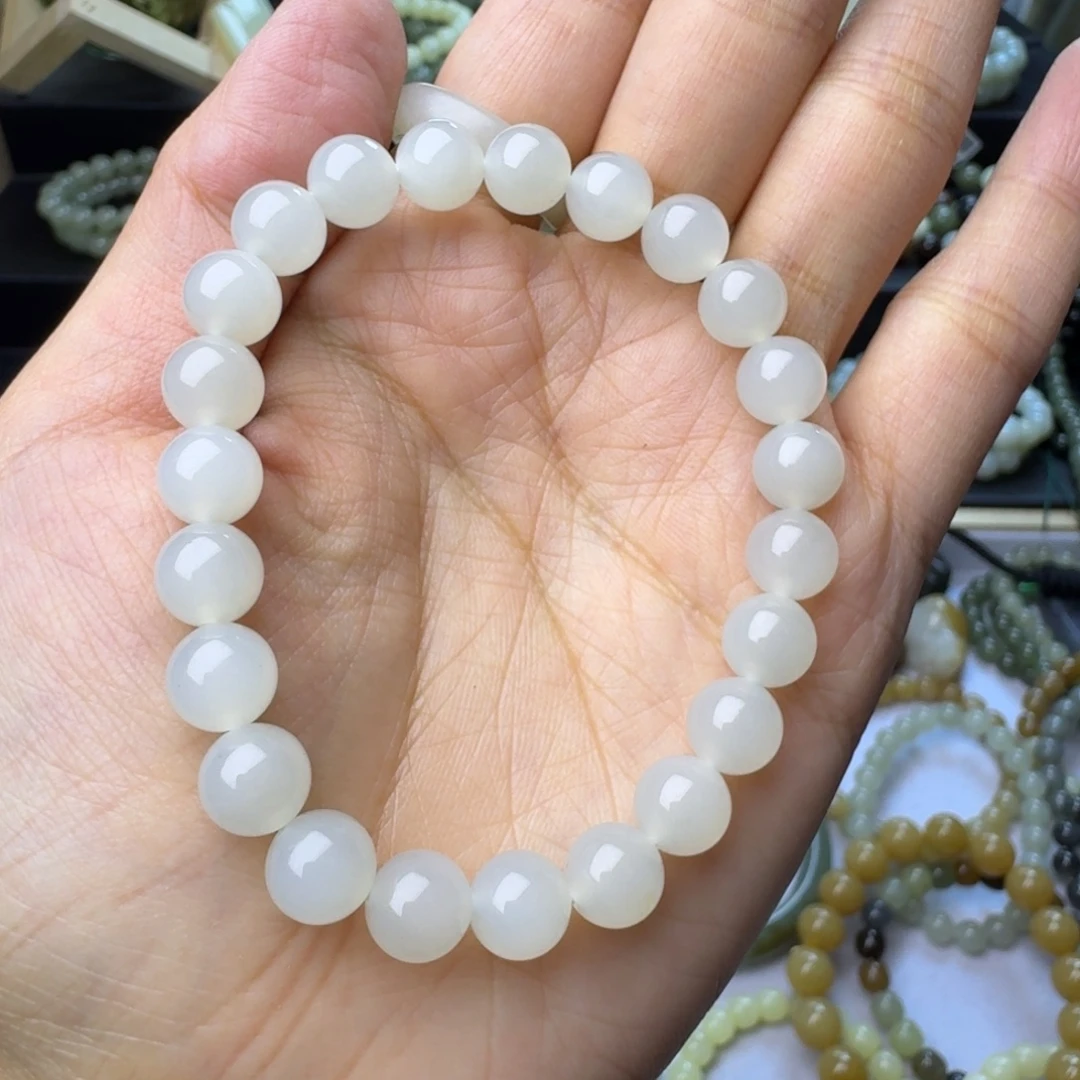 好****和田玉未镶嵌手链