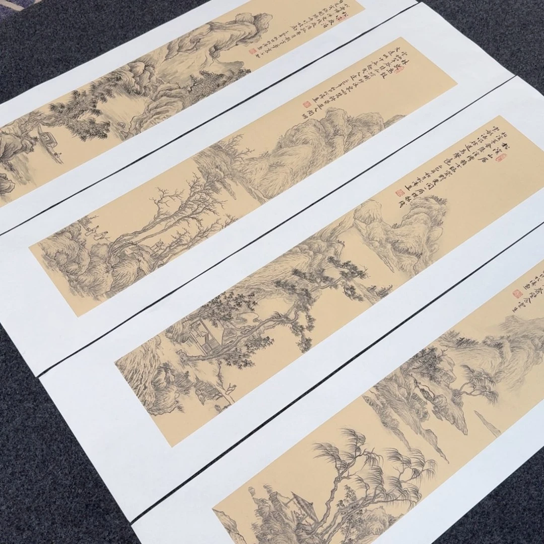 国画国画作品山水花鸟纯手绘