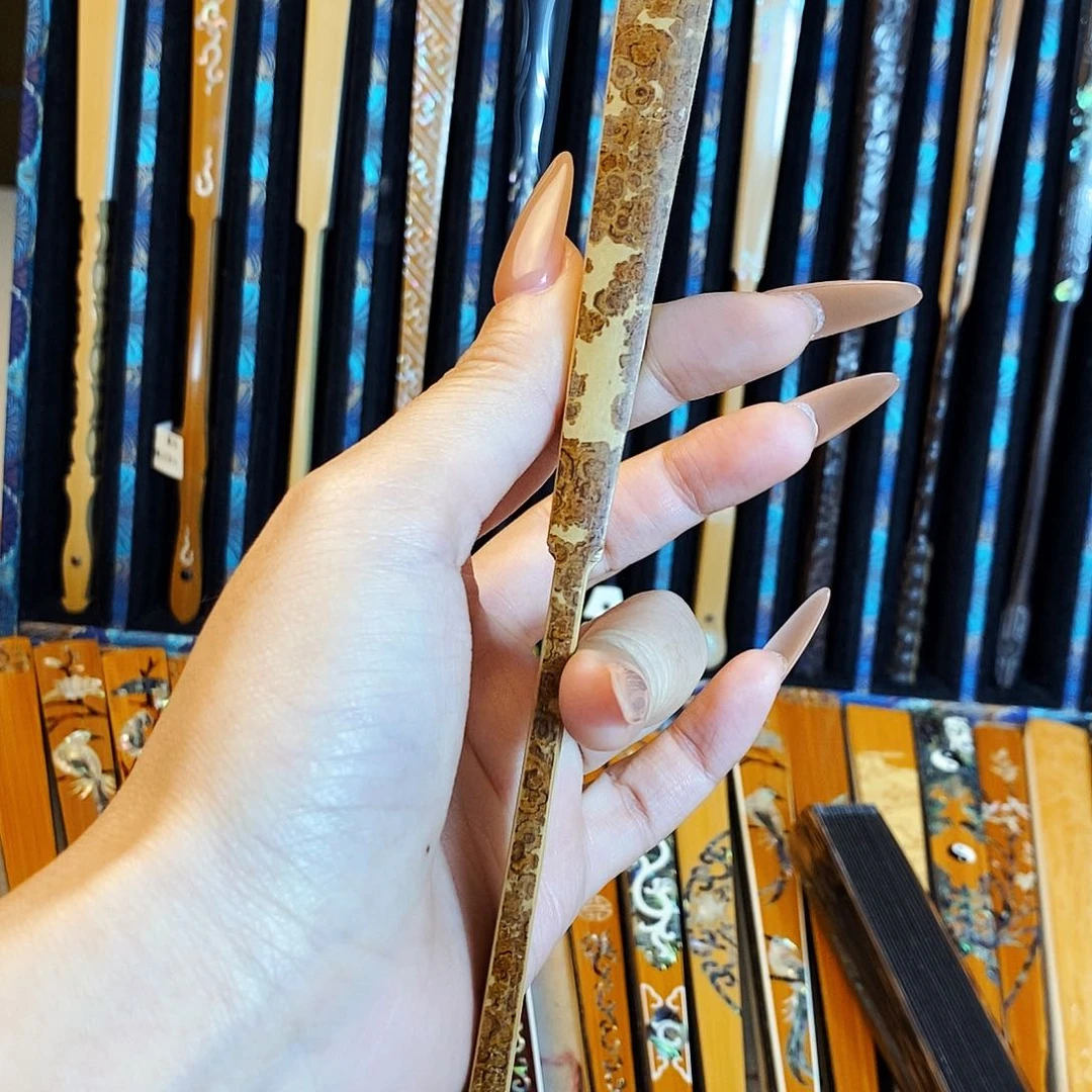 扇子湘妃和尚头折扇