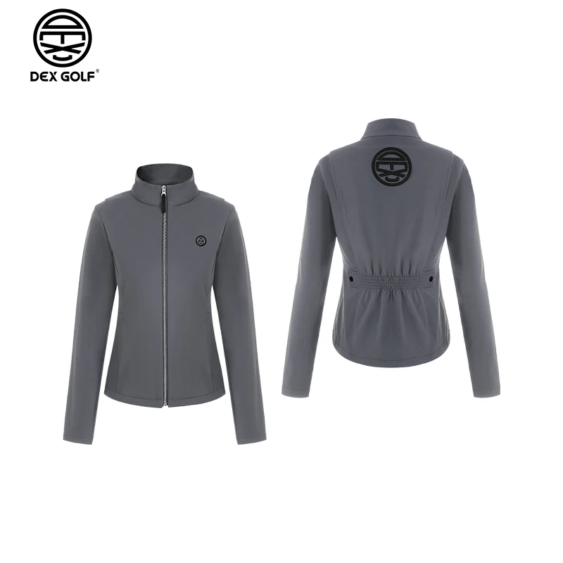DEXGOLF高尔夫女外套新款6010收腰拉链短款风衣夹克外套休闲百搭