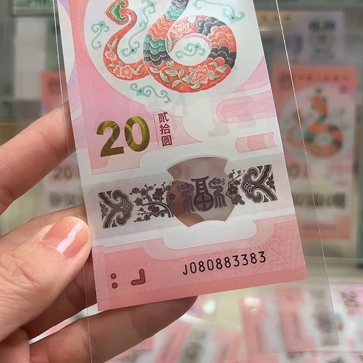 塑料蛇钞038倒影080883383单张