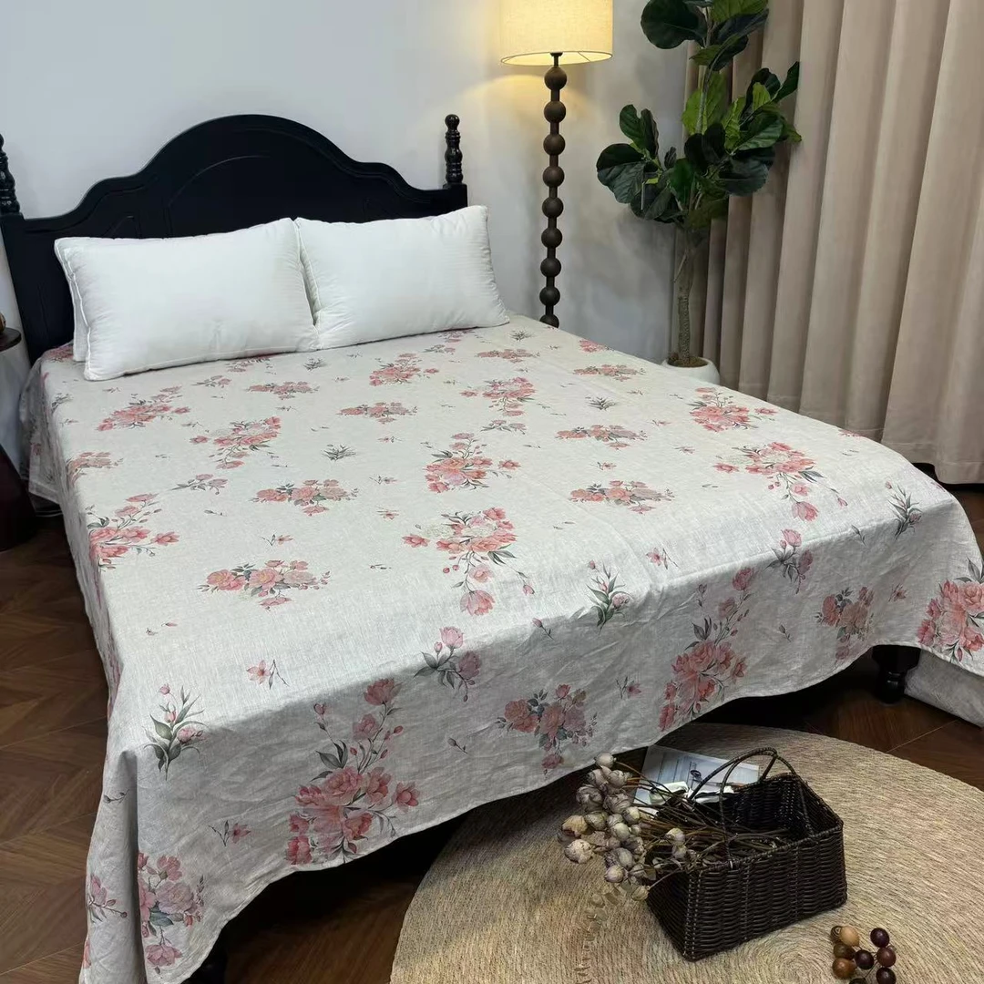 【暗香】21支汉麻床单简约百搭四季款230*250/2斤左右