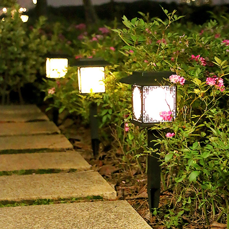 太阳能地插灯庭院花园防水布置景观装饰氛围灯仿真火焰灯草坪灯
