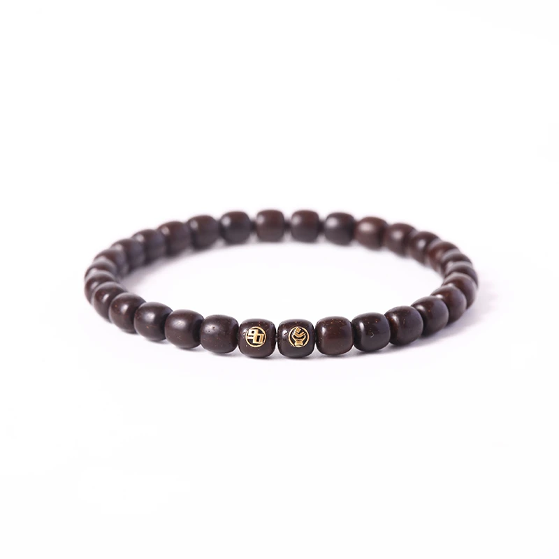 JL00003 九零椰蒂老型单圈 7.5MM 双黄标手串