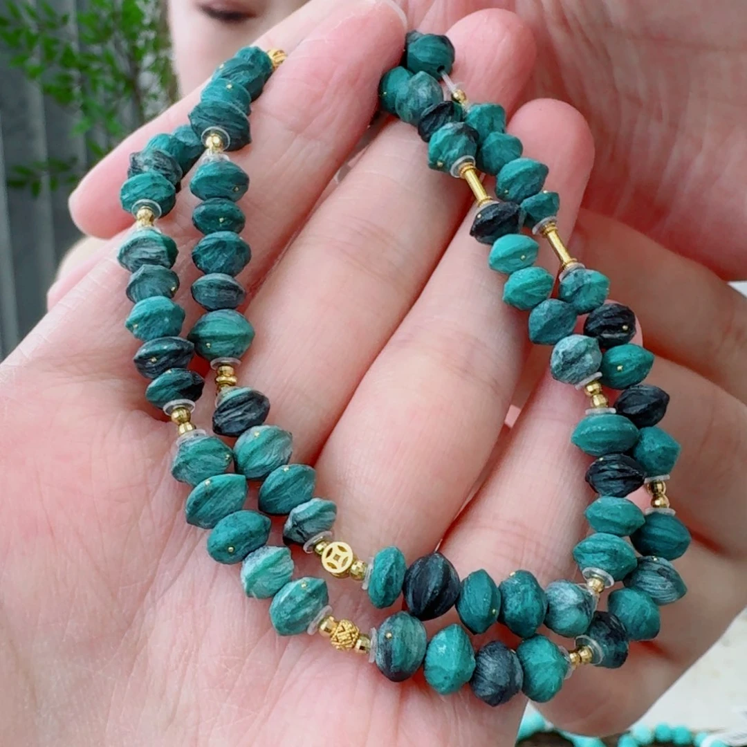 18K金镶嵌绿松石珠宝奇石