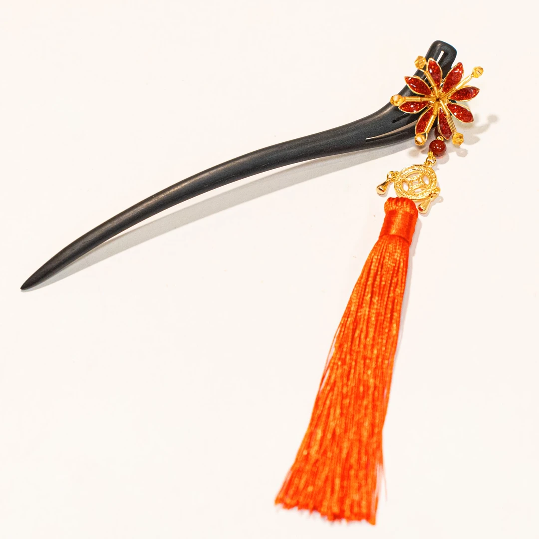 满赠礼盒【岁岁年】马面裙新中式发钗发簪中国风汉服古风新年簪子