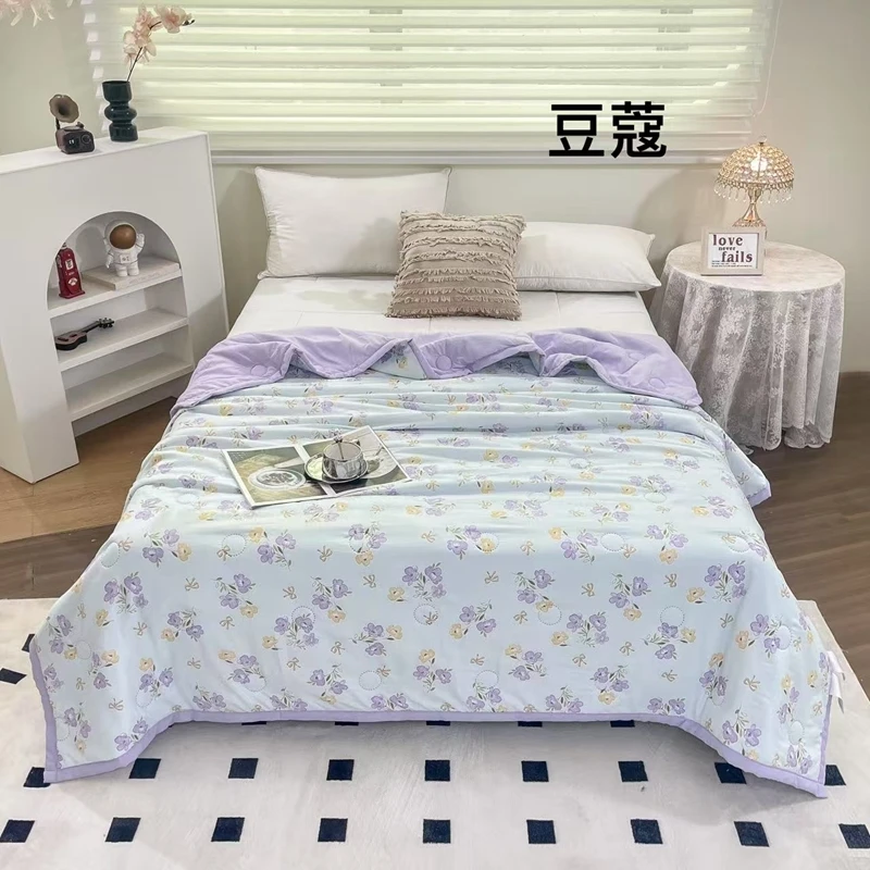 2025新款清爽舒适柔软降温印花夏被夏凉被空调被