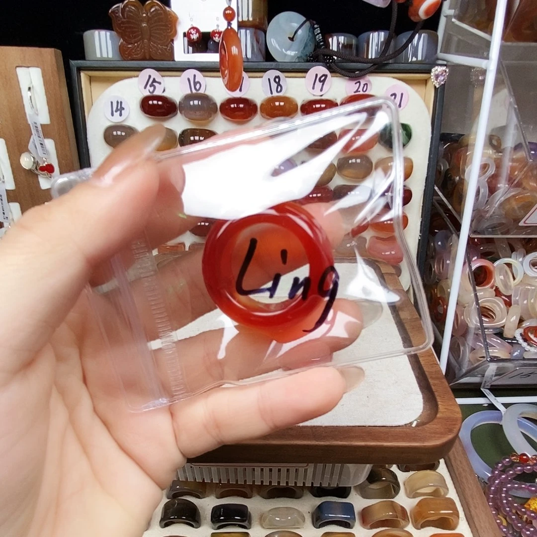 A****玛瑙/玉髓合金戒指