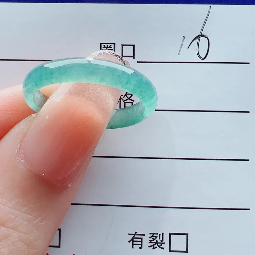 未镶嵌戒指翡翠戒圈
