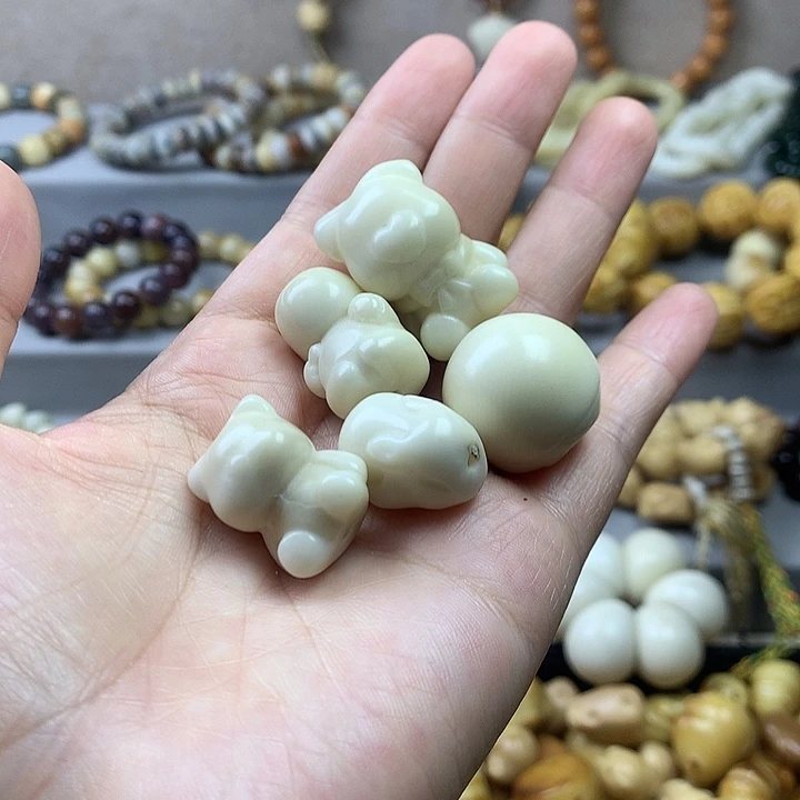 吊坠菩提根/象牙果5个混搭 瑕疵