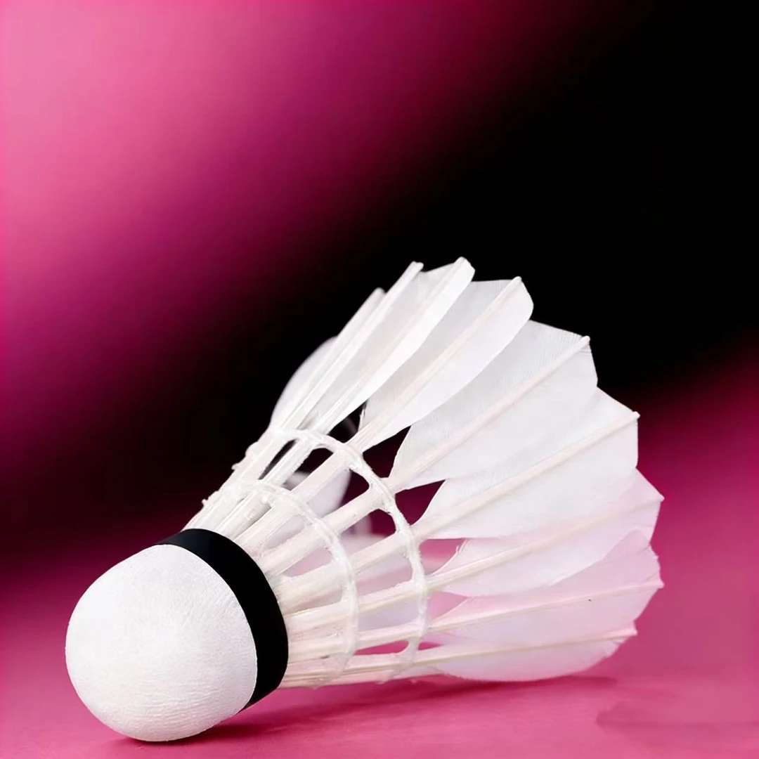 智羽格精选鹅拉直全圆羽毛球飞行兼顾耐打12只装比赛训练