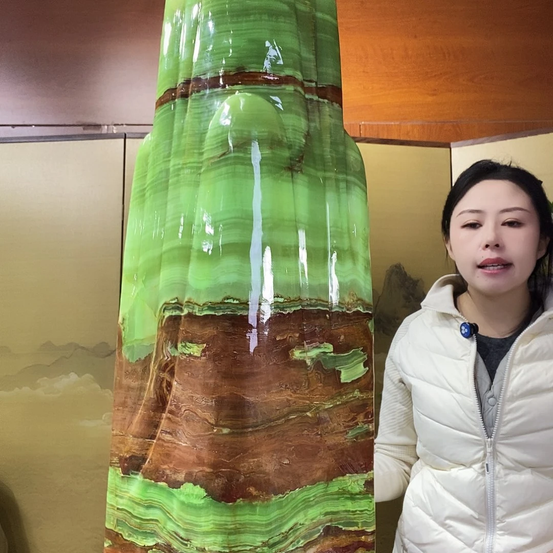 石材山水画作品摆件
