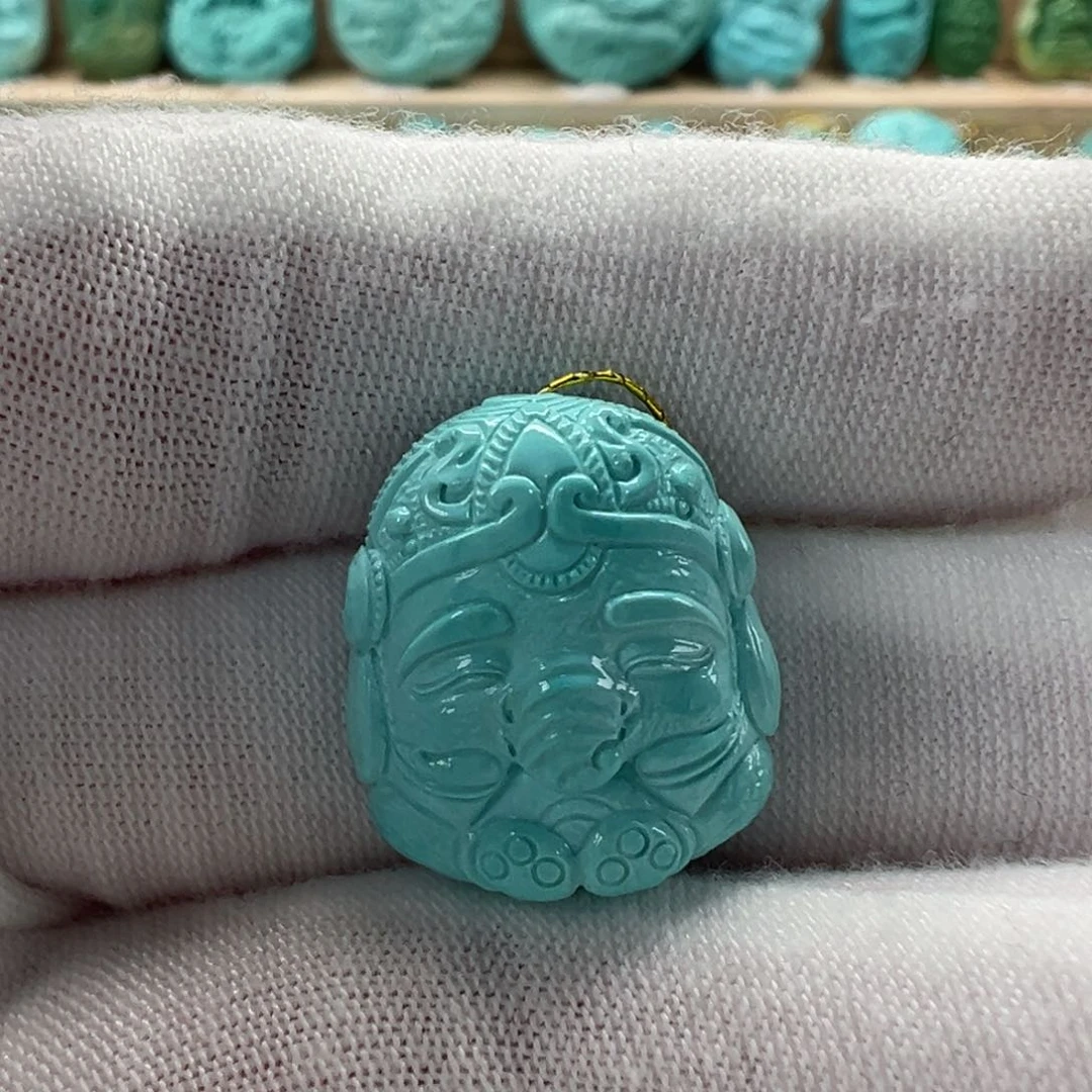 未镶嵌绿松石象神16.4mm