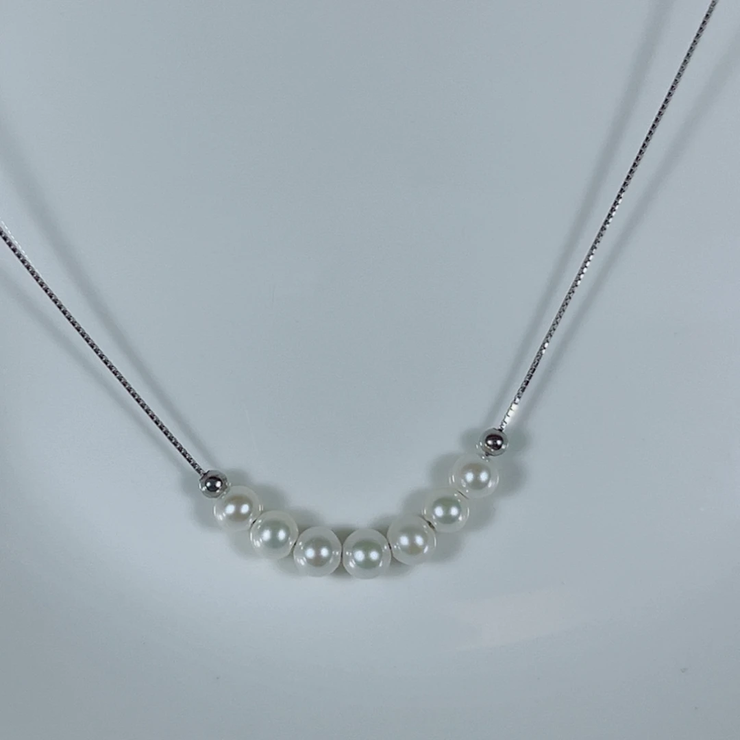 颈饰海水珍珠银S925镶嵌