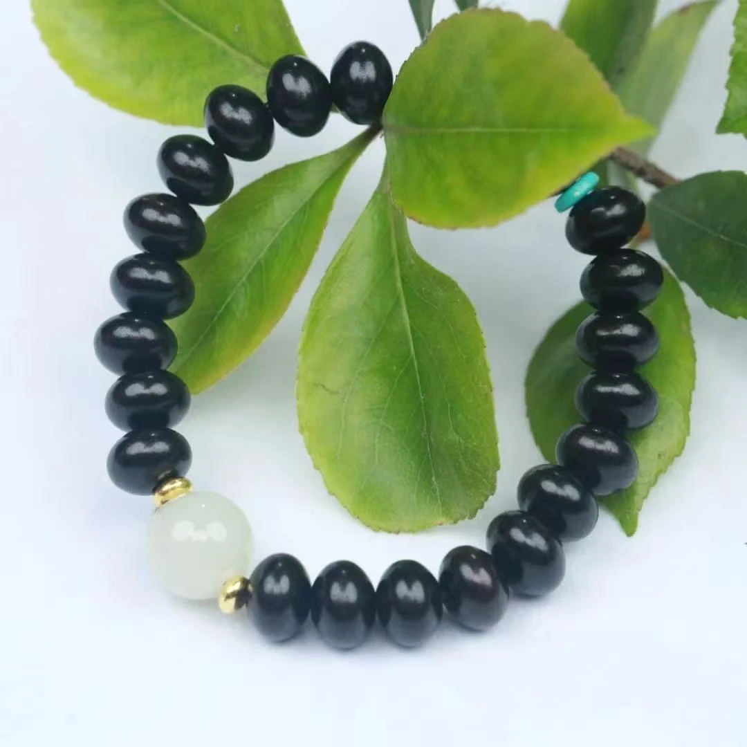 黑檀算盘珠1.0手串（无礼盒）K166