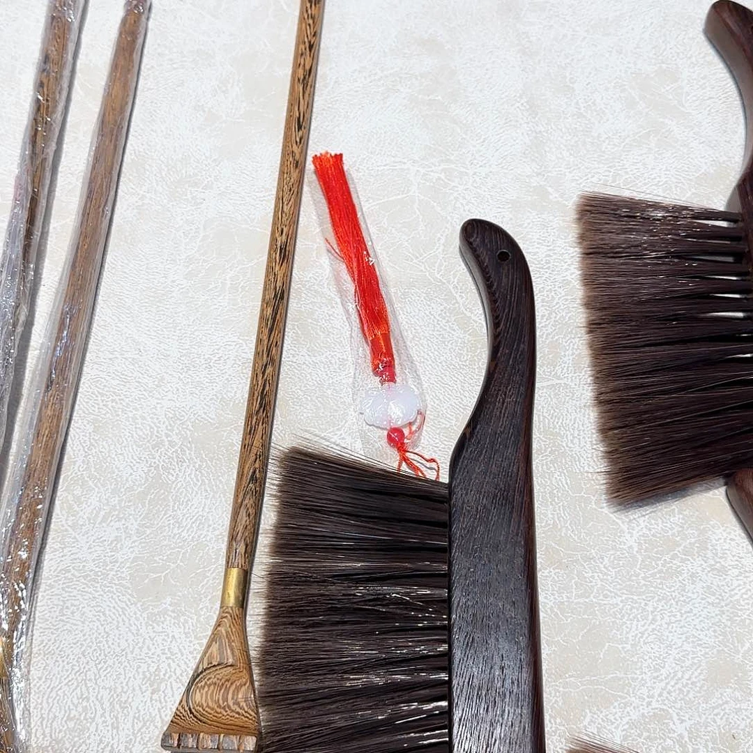 香枝木类家具鸡翅木扫把加痒痒挠