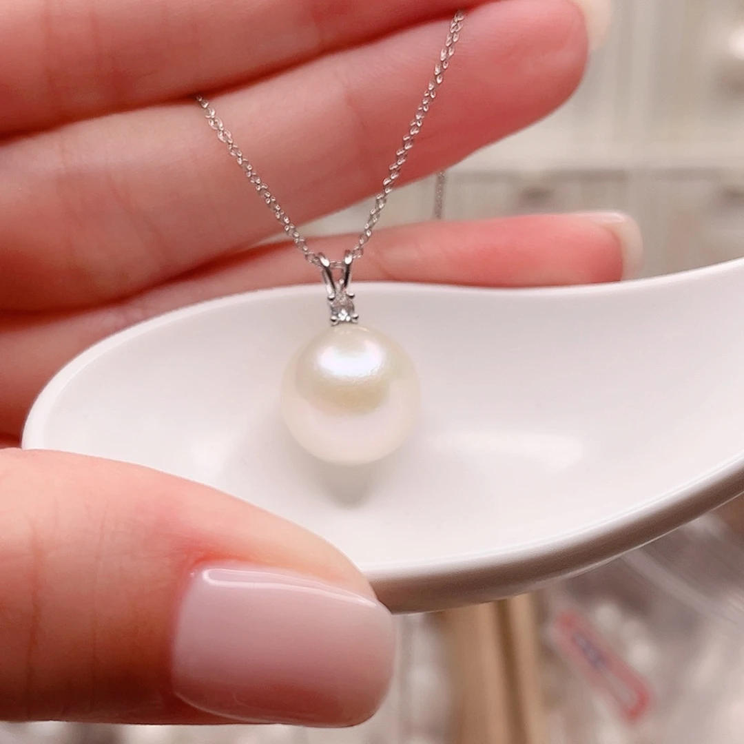 合金淡水珍珠吊坠(赠链)