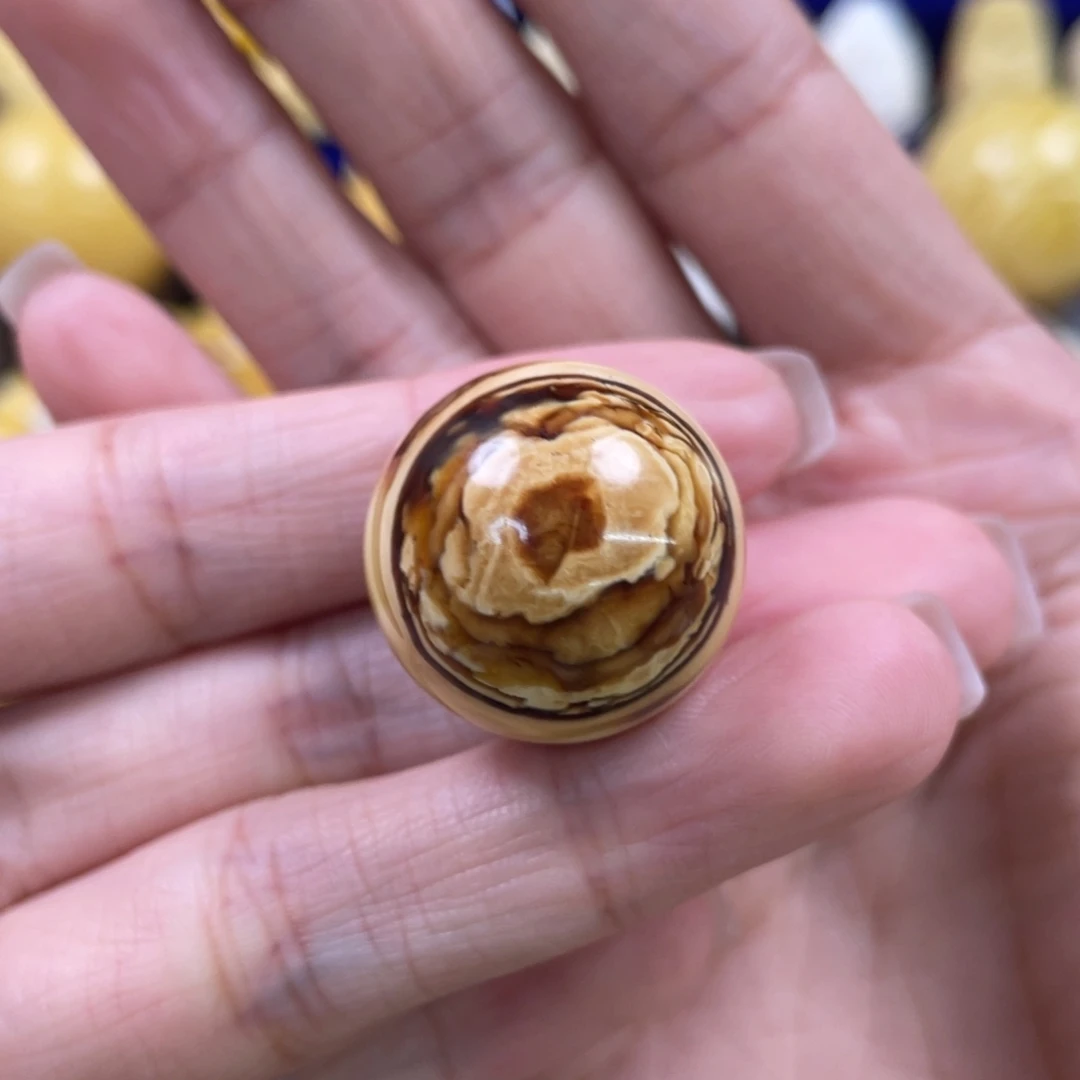 裸石蜜蜡未镶嵌琥珀蜜蜡珠子卡22.2mm