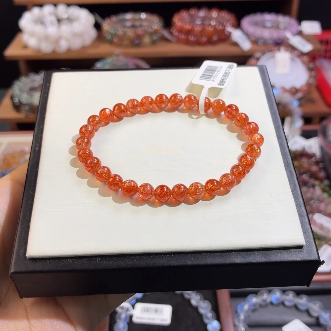 长石手串未镶嵌金太阳6m