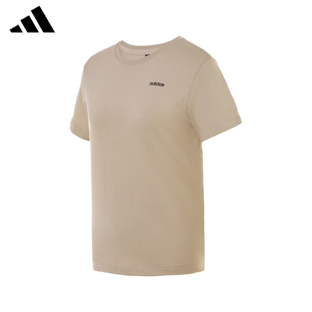 adidas/阿迪达斯纯棉短袖女夏季新款运动服白色显瘦打底半袖