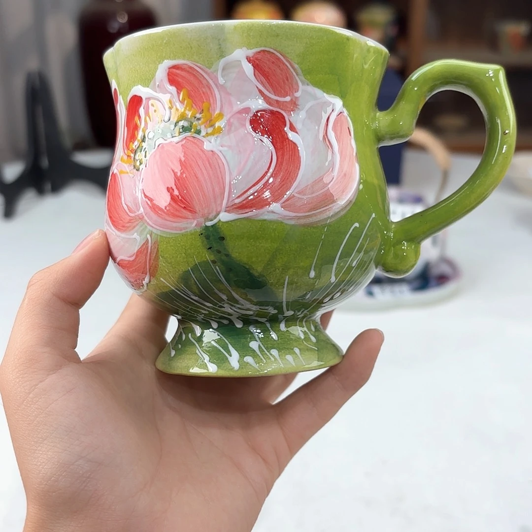 景德镇手绘高温釉下彩陶瓷茶具