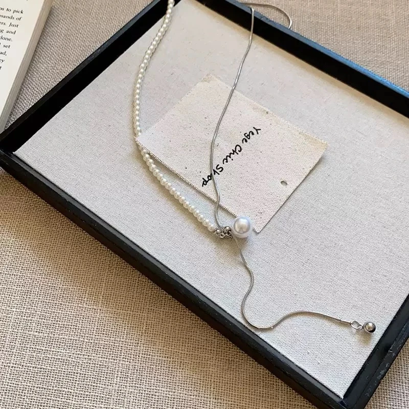 【浠儿姐姐】轻奢法式抽拉式项链小众个性锁骨链